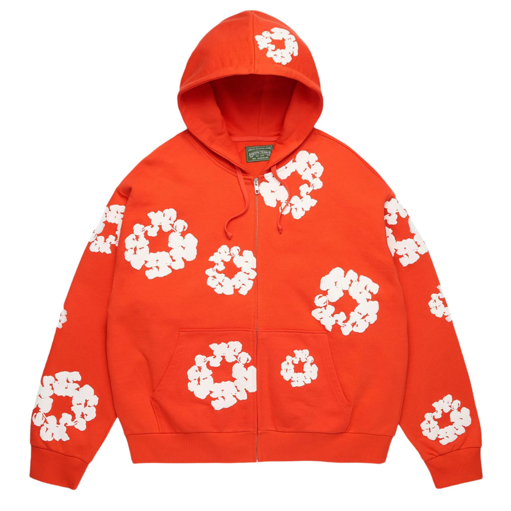 Denim Tears Cotton Wreath Hoodie Red