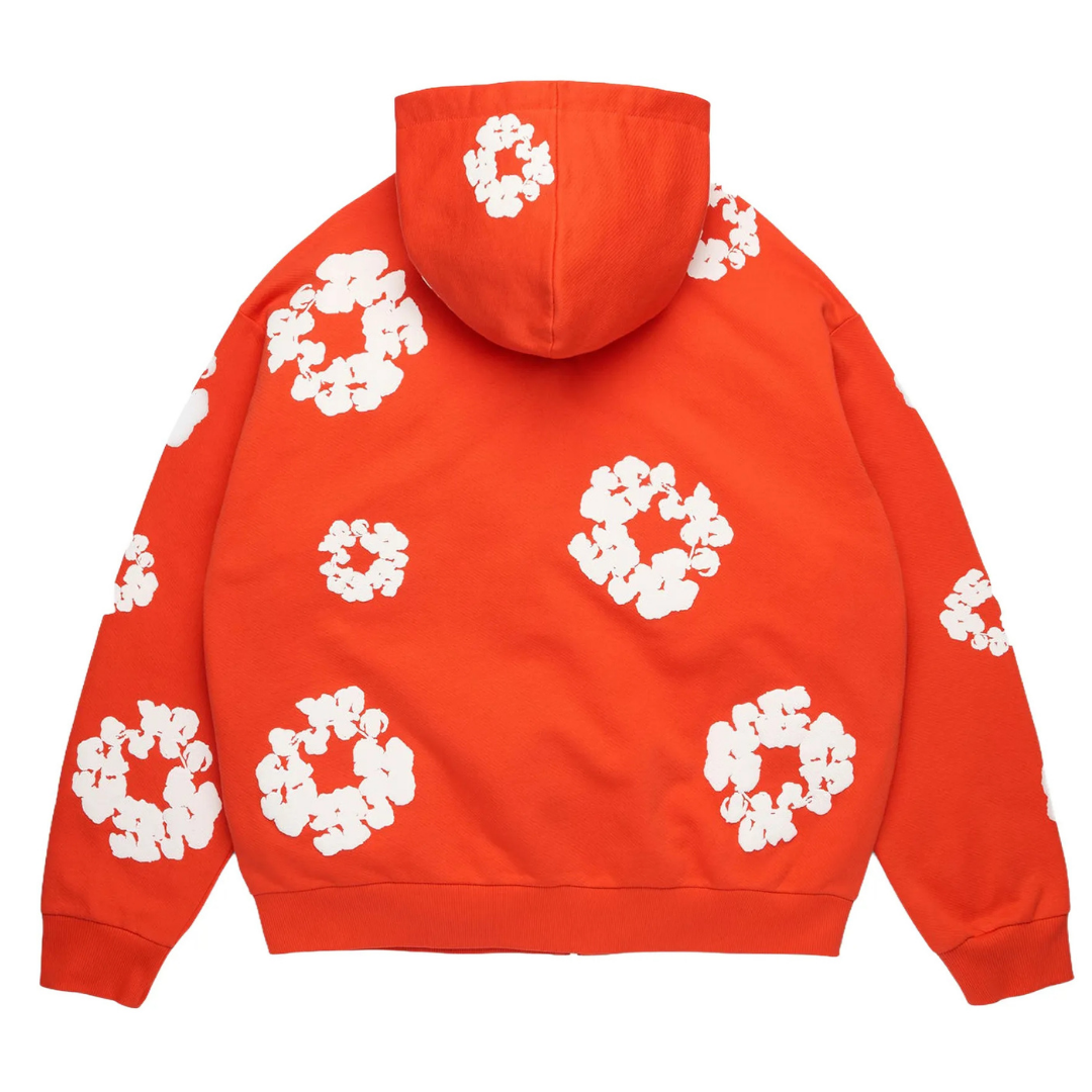 Denim Tears Cotton Wreath Hoodie Red