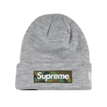 Supreme x New Era Box Logo knitted beanie (GREY)
