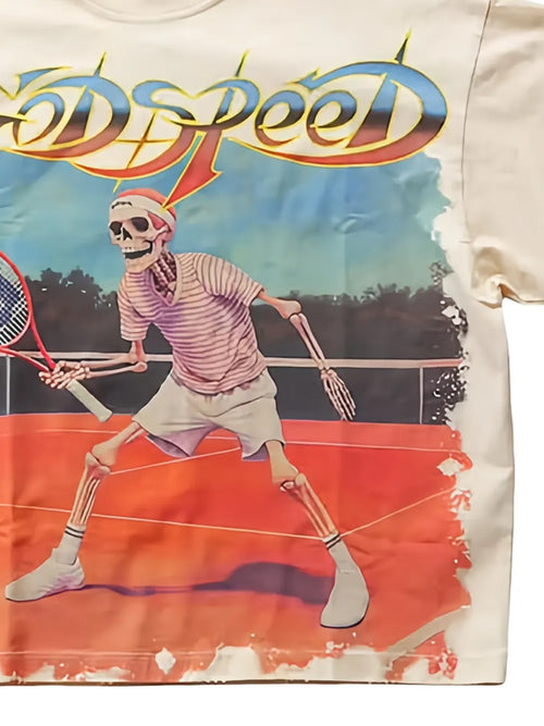 GODSPEED Top Spin graphic-print T-shirt