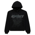 SP5DER Rhinestone Punk V2 long-sleeve hoodie
