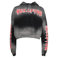HELLSTAR Stars Shine graffiti-print cropped hoodie