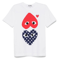 Comme Des Garçons Play Double Heart-Print T-shirt