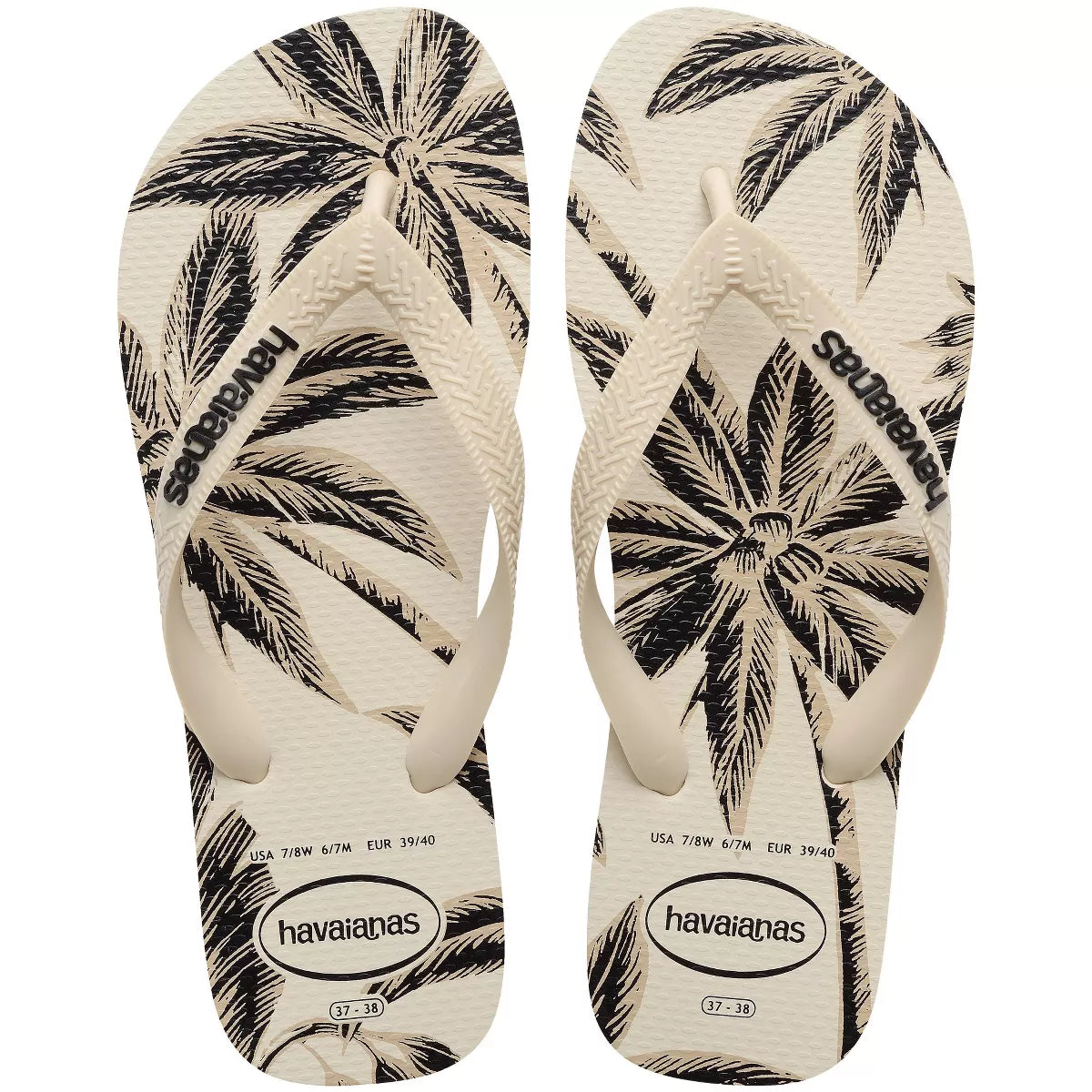 WMNS Havaianas Flip Sandals Palm Tree Print
