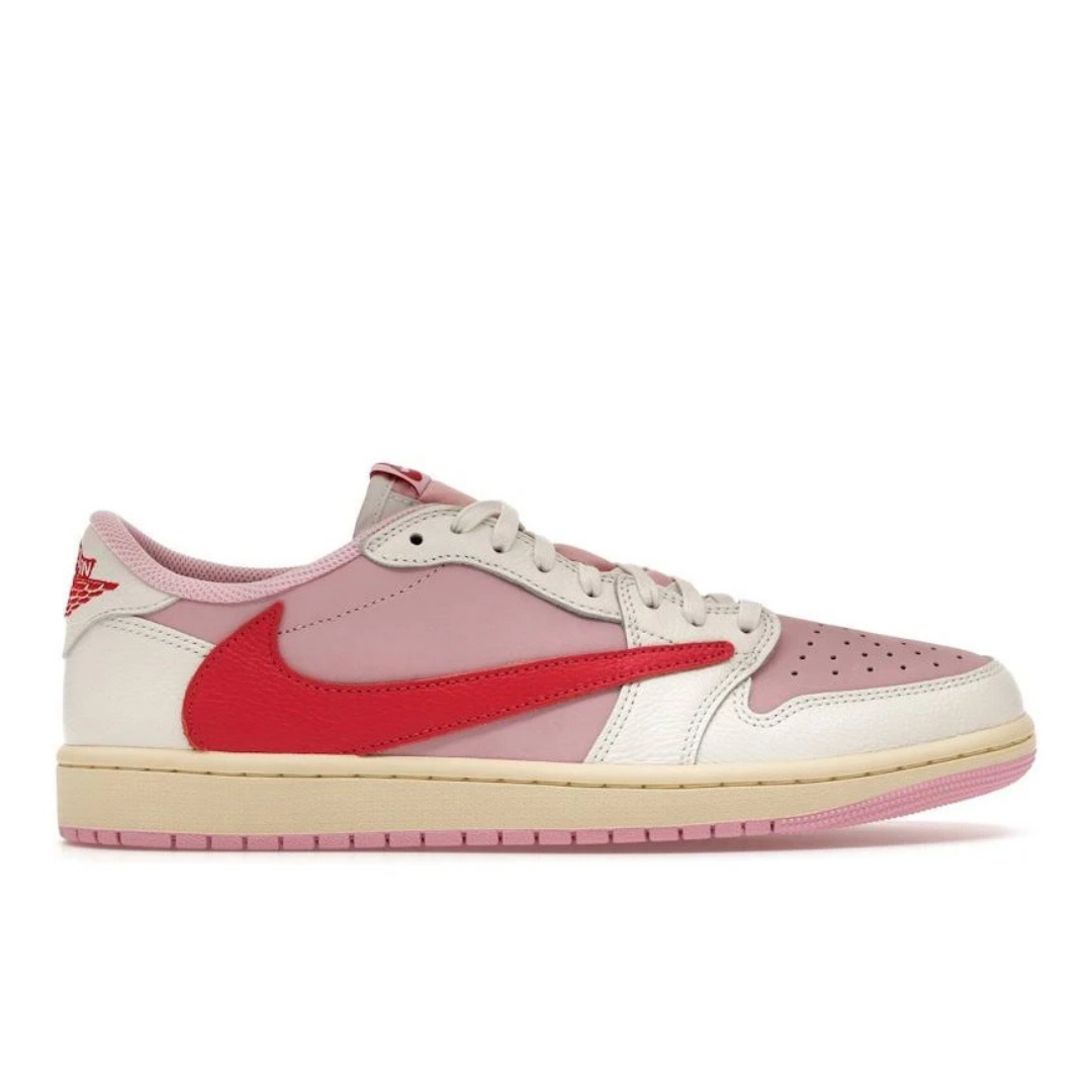 Jordan 1 Retro Low x Travis Scott "OG Sail Tropical Pink"