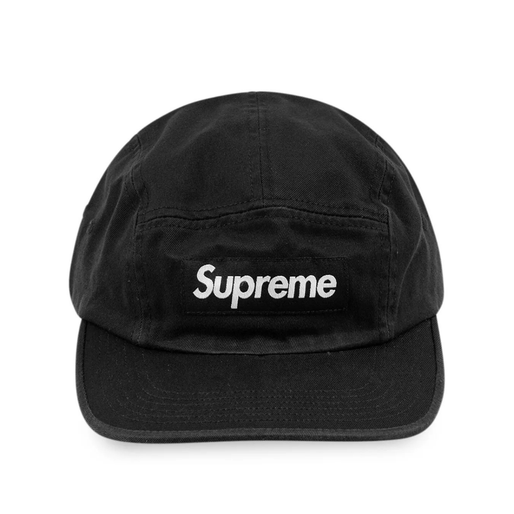 Supreme Box Logo Camp II washed chino twill cap