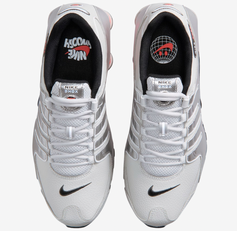 Nike Shox NZ Silver/Gray/Red - Swoosh World